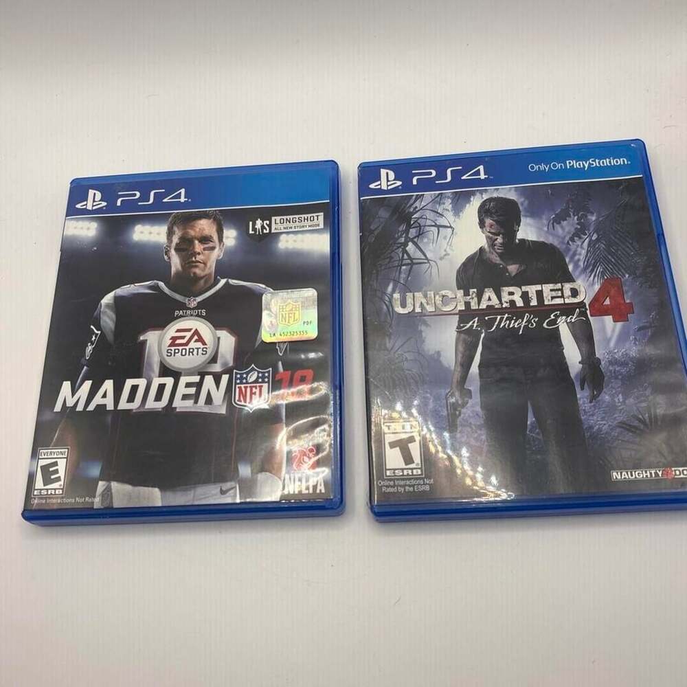 PS4 Madden NFL 18 and Uncharted 4 Game Bundle
